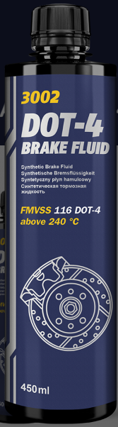 LIQUIDO FRENO DOT 4 MANNOL 450 ML
