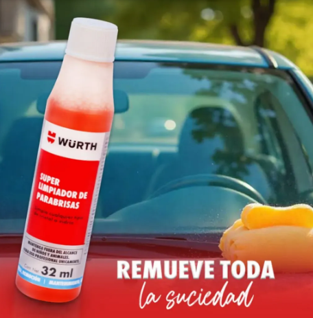 LIMPIADOR PARABRISAS CONCENTRADO NARANJA WURTH 32 ML
