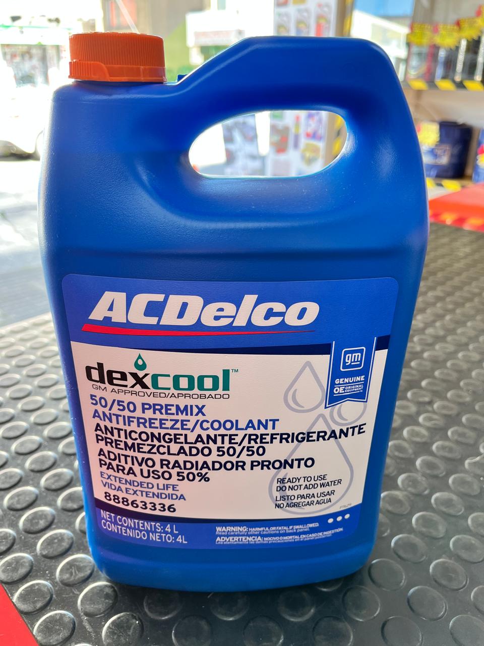 REFRIGERANTE/ANTICONGELANTE ACDELCO 4 LITROS